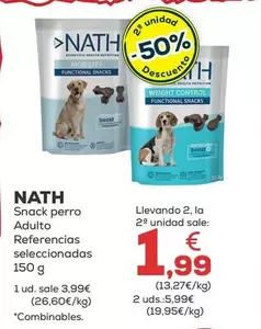 Nath - Snack Perro Adulto Referencias Seleccionadas