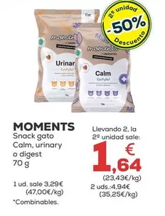 Moments - Snack Gato Calm/ Urinary O Digest
