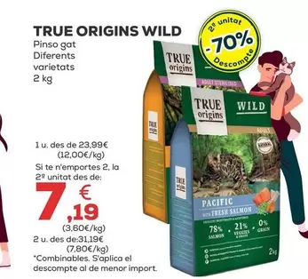 True Origins - Wild Pienso Gato Diferentes Variedades