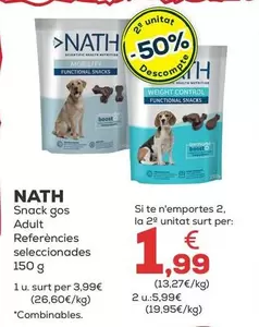 Nath - Snack Perro Adulto Referencias Seleccionadas
