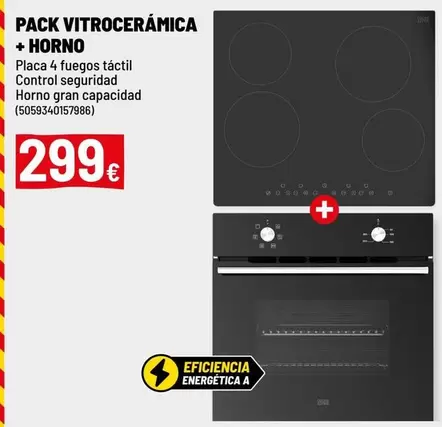 Control - Pack Vitroceramica + Horno