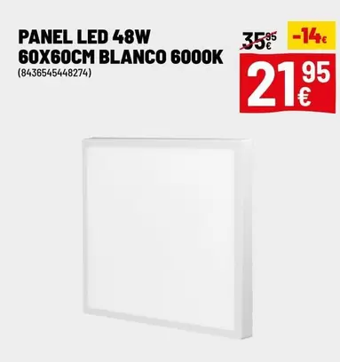 Blanco - Panel Led 48w 60x60cm  6000k