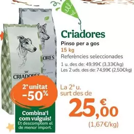 Criadores - Pienso Para Perro