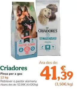 Criadores - Pienso Para Perro