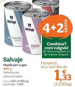 Salvaje - Humedo Para Perro