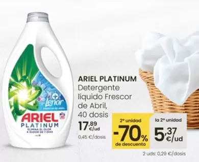 Ariel - Platinum Detergente Liquido Frescor De Abril