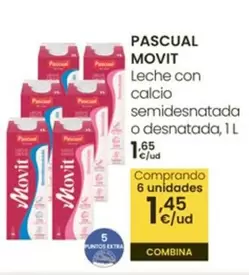 Pascual - Movit Leche Con Calcio Semidesnatada O Desnatada