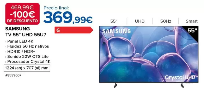 Samsung - Tv 55" UHD 55U7