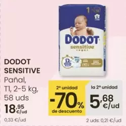 Dodot Sensitive - Panal Tl, 2-5