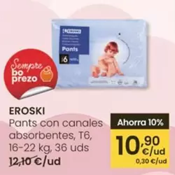 Eroski - Pants Con Canales Absorbentes