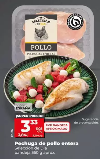 Seleccion De Dia - Pechuga De Pollo Entera