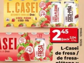 Dia - L-Casei De Fresa / De Fresa Platano Y Coco-Pina