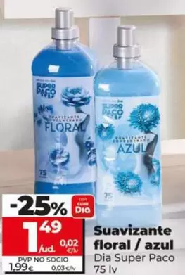 Dia Super Paco - Suavizante Floral/Azul