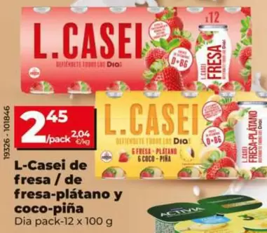 Dia - L-Casei De Fresa / De Fresa-Platano Y Coco-pina