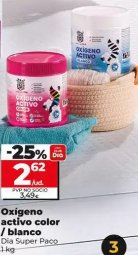 Dia Super Paco - Oxígeno Activo Color/Blanco