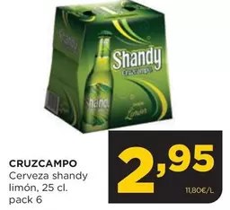 Cruzcampo - Cerveza Shandy Limon