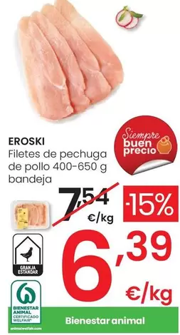 Eroski - Filetes De Pechuga De Pollo