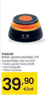 Thulos - Baliza Geolocalizable V16 Conectada Con La DGT
