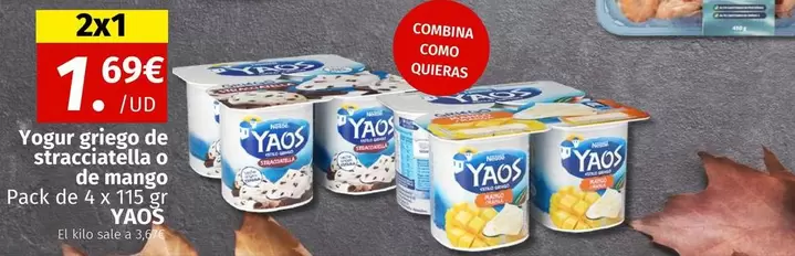Yaos - Yogur Griego De Stracciatella O De Maneo