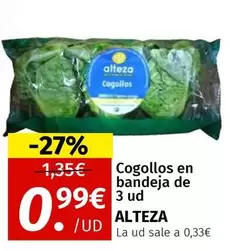 Alteza - Cogollos En Bandeja De 3 Ud