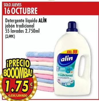 Alin - Detergente Líquido Jabon Tradicional