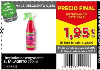 El Milagrito - Limpiador Desengrasante