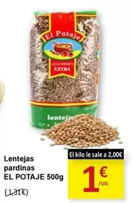 El Potaje - Lentejas Pardinas 500g