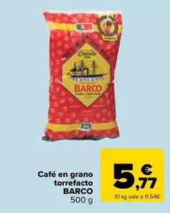 Barco - Café en grano torrefacto