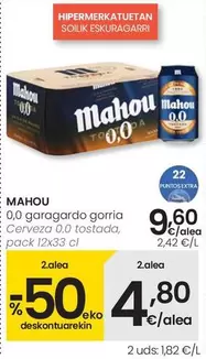 Mahou - Cerveza 0.0 Tostada