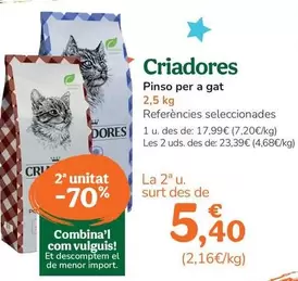 Criadores - Pienso Para Gato