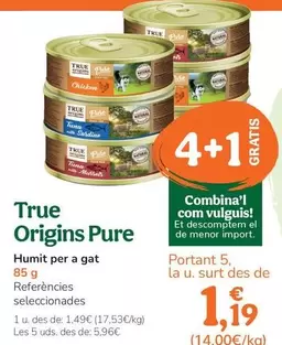 True Origins Pure - Humedo Para Gato