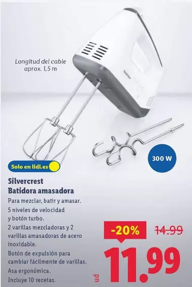 SilverCrest - Batidora Amasadora
