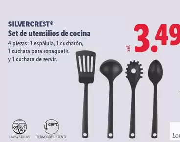 SilverCrest - Set De Utensilios De Cocina