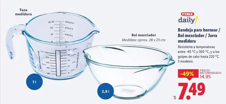 Bandeja Para Hornear/ Bol mezclador/Jarra Medidora 