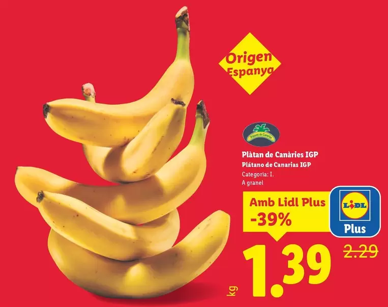 Plátano De Canarias IGP