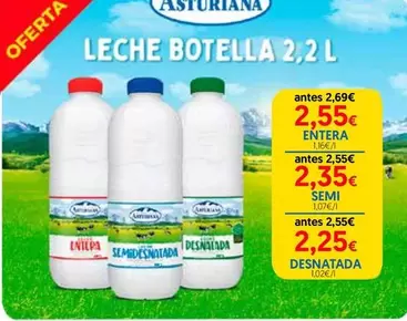 La Asturiana - Leche Botella