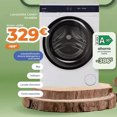 Candy - Lavadora BS49B9S 