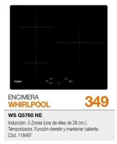 Whirlpool - Encimera Ws Q5760 Ne