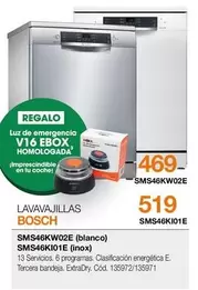 Bosch - Lavavajillas Sms46kwo2e/ Sms46ki01e