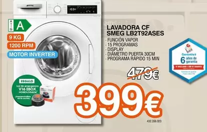 Smeg - Lavadora Cf Lb2t92ases