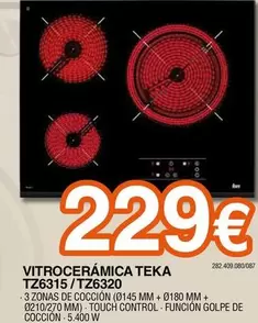 Teka - Vitroceramica Tz6315/ Tz6320