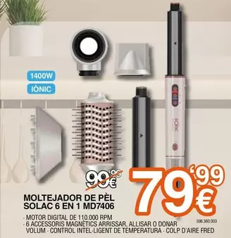 Solac - Moltejador De Pel 6 En 1 Md7406