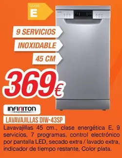infiniton - Lavavajillas Diw-43sp
