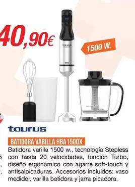 Taurus - Batidora Varilla Hba 1500x
