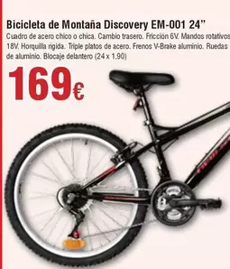 Discovery - Bicicleta De Montaña Em-001 24"