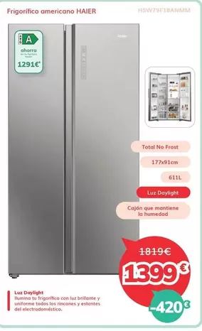 Haier - Frigorifico Americano