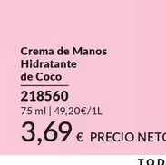 Avon - Crema De Manos Hidratante De Coco