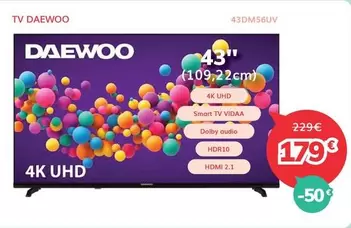 Daewoo - Tv 43DM56UV 