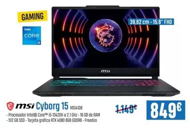 MSI - Cyborg 15 MSI4108