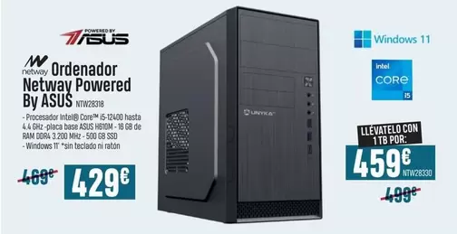 Asus - Ordenador Netway Powered 